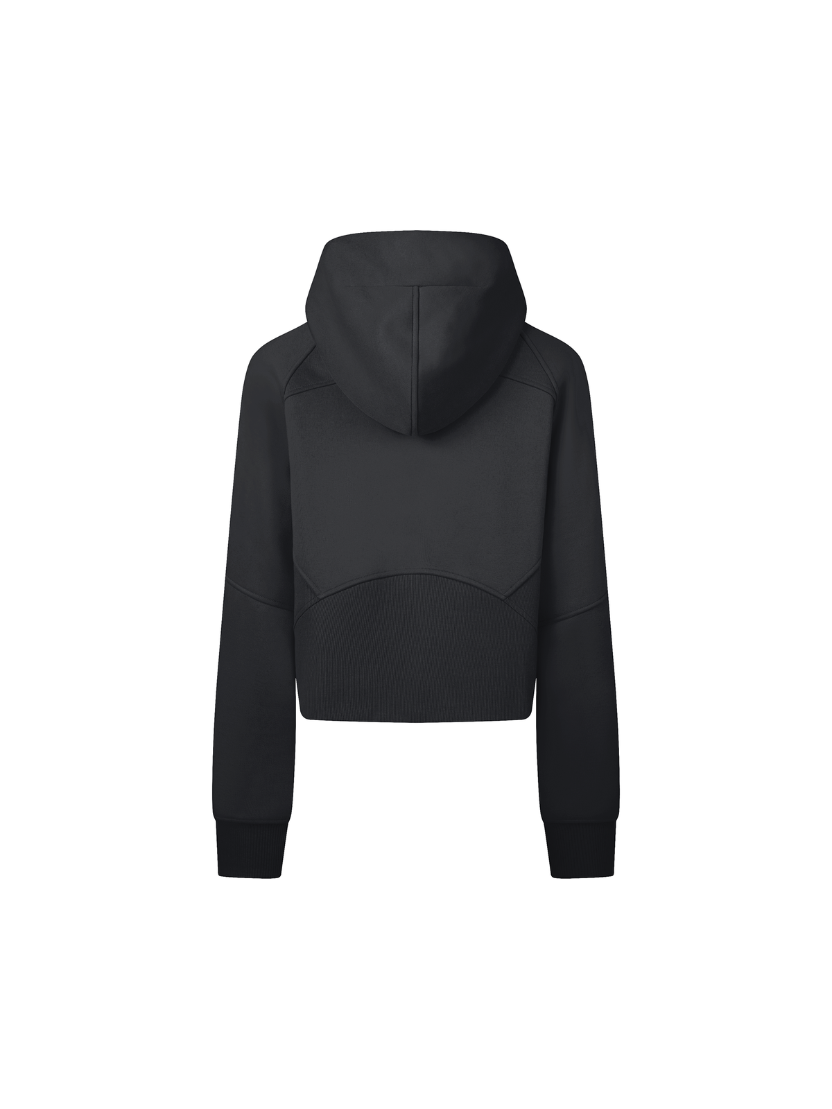 Cropped Zip-Through Hoodie