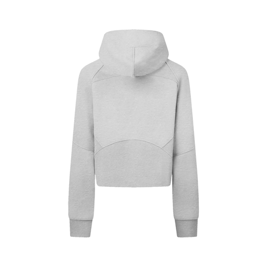 Cropped Zip-Through Hoodie