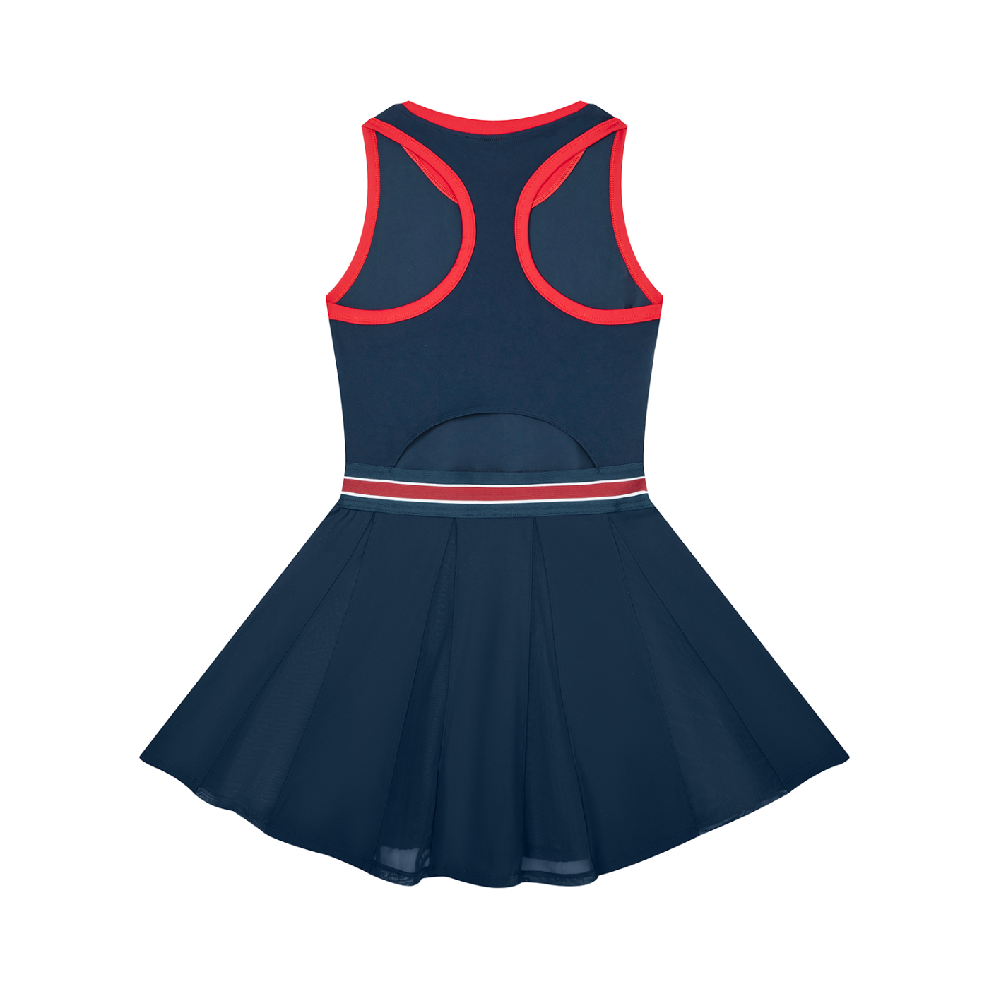 Women's Color Block A-Line Sleeveless Dress