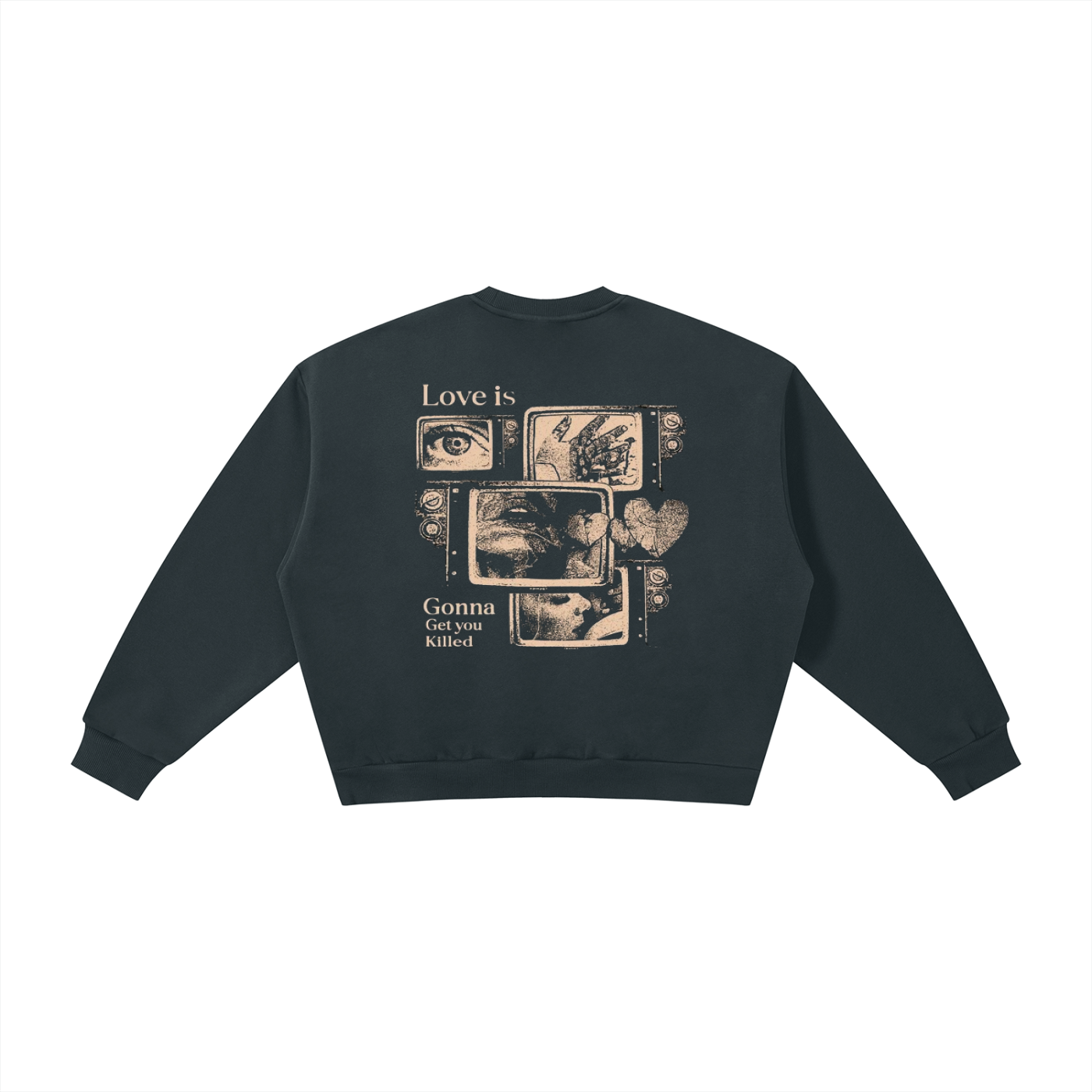 Boxy Fleece Crewneck Sweatshirt