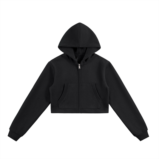 Bardibal Cropped Zip-Up Hoodie