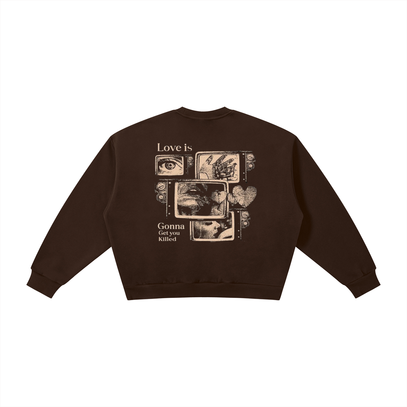 Boxy Fleece Crewneck Sweatshirt