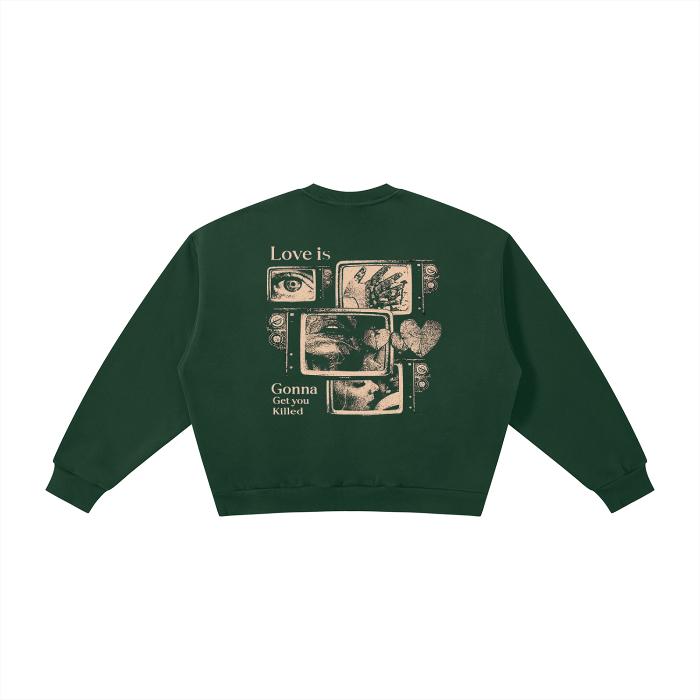 Boxy Fleece Crewneck Sweatshirt