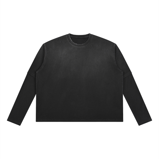 Unisex Vintage Wash Layered T-Shirt