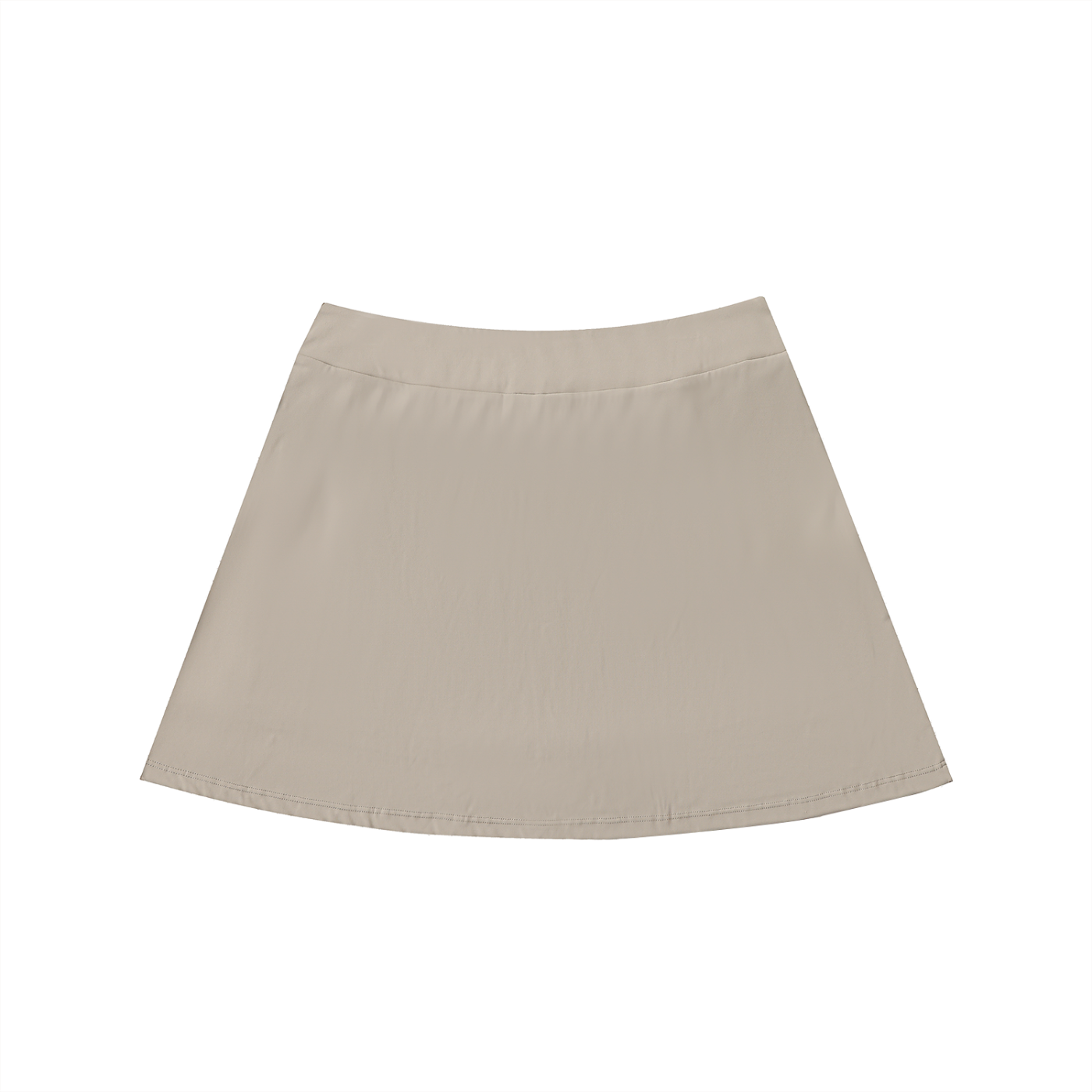 High-Waist Pocketed A-Line Skirt