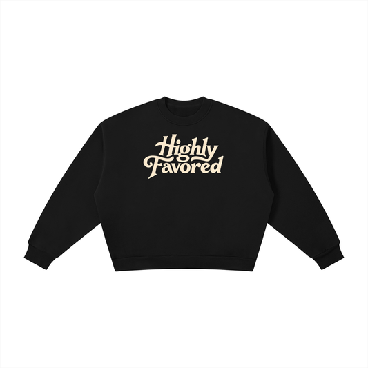 Boxy Fleece Crewneck Sweatshirt