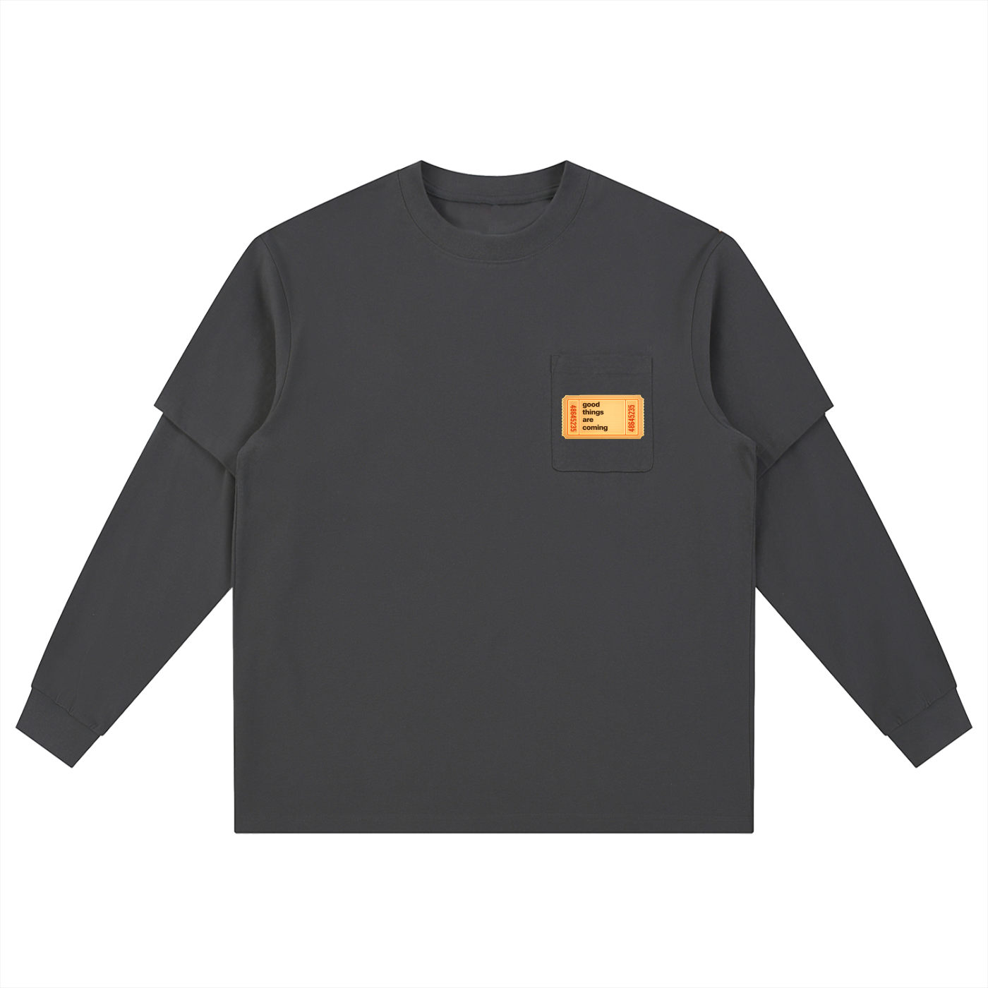 Layered Long Sleeve Oversized Tee