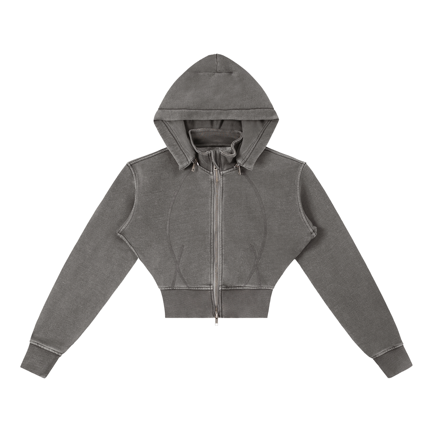 Bardibal Washed Cropped Fleece Hoodie