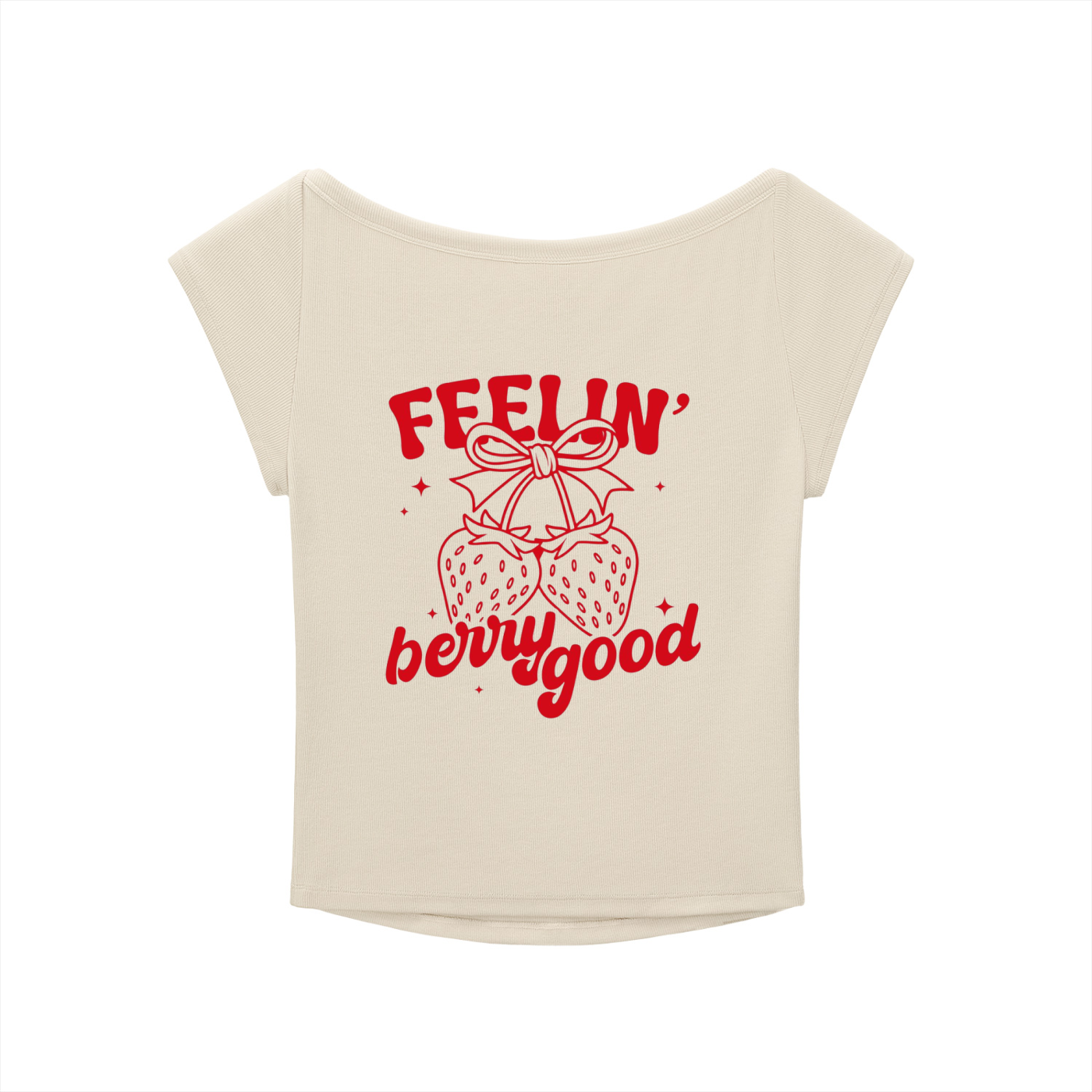 "STRAWBERRY / FEELIN' BERRY GOOD" T SHIRT