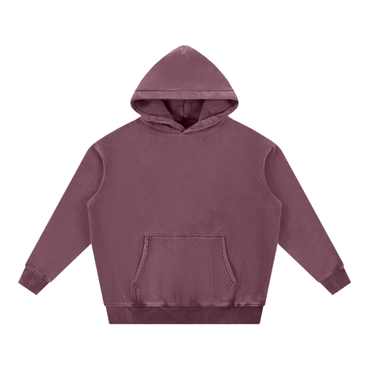 Snow Wash Fleece Oversize Hoodie