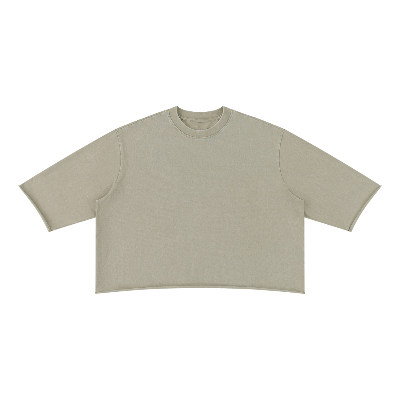 Unisex Mineral Wash Raw Hem Boxy T-Shirt