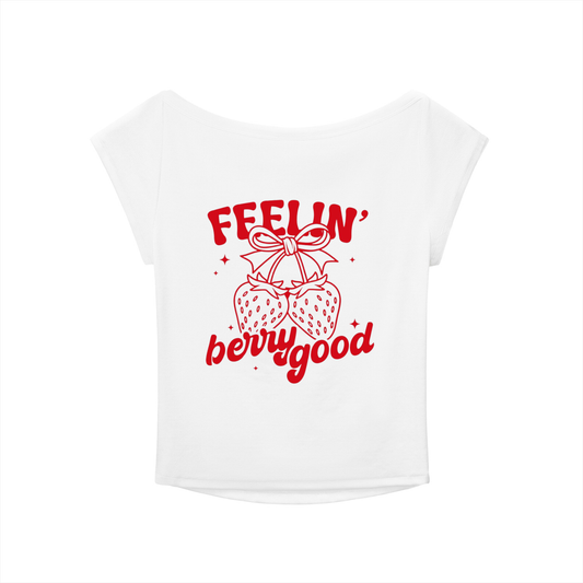 "STRAWBERRY / FEELIN' BERRY GOOD" T SHIRT