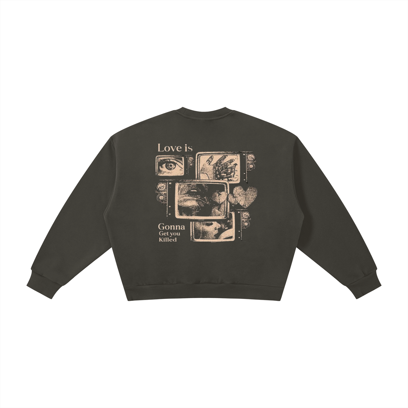 Boxy Fleece Crewneck Sweatshirt
