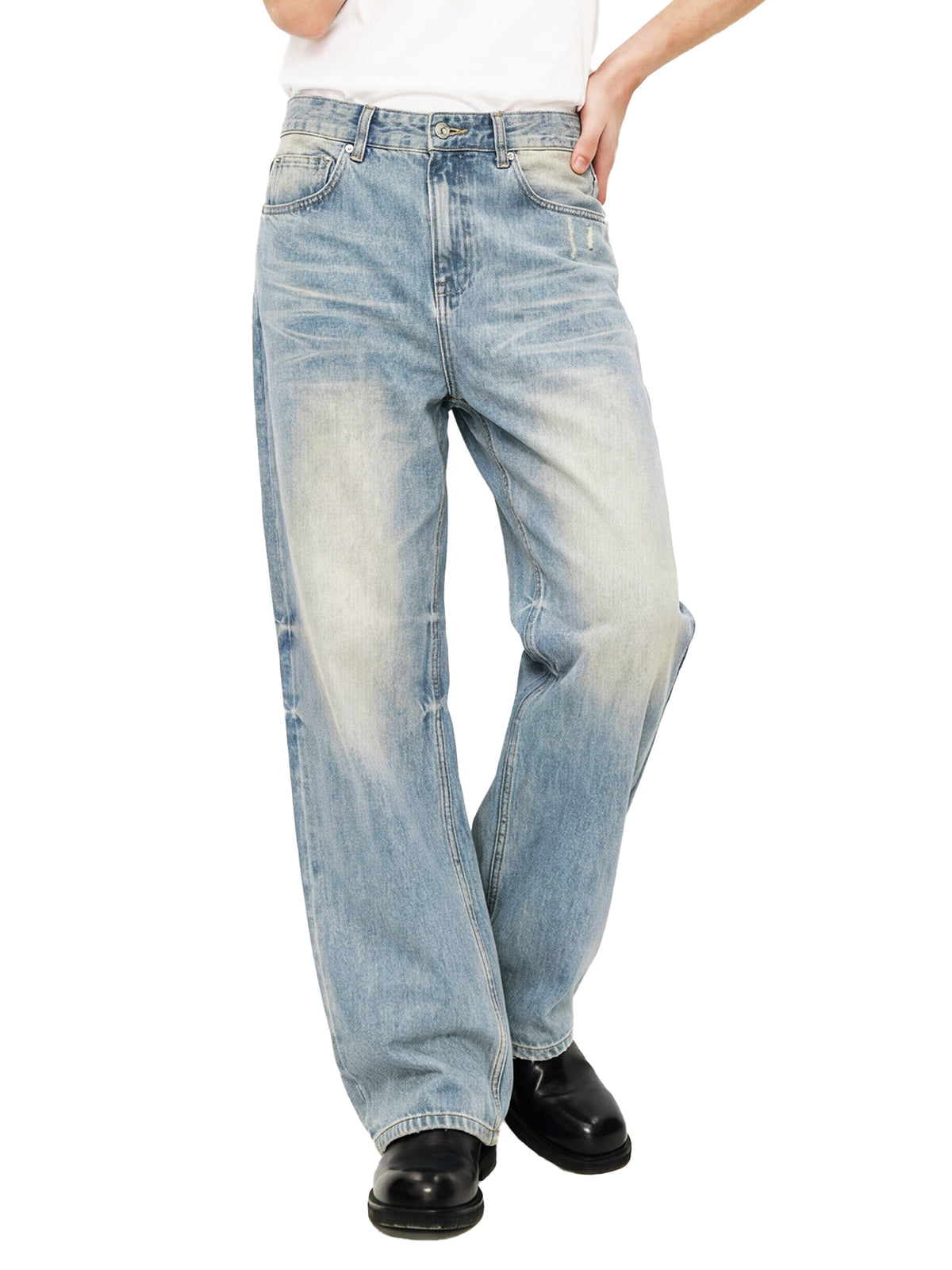 Bardibal Sun Fade Raw Hem Denim Jeans
