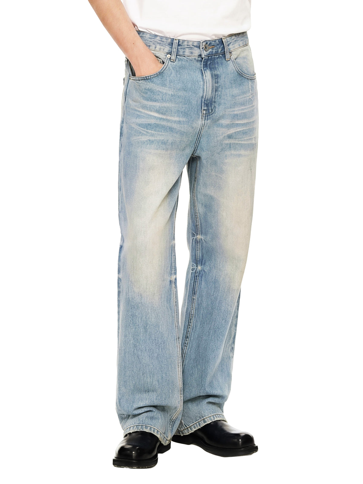Bardibal Sun Fade Raw Hem Denim Jeans
