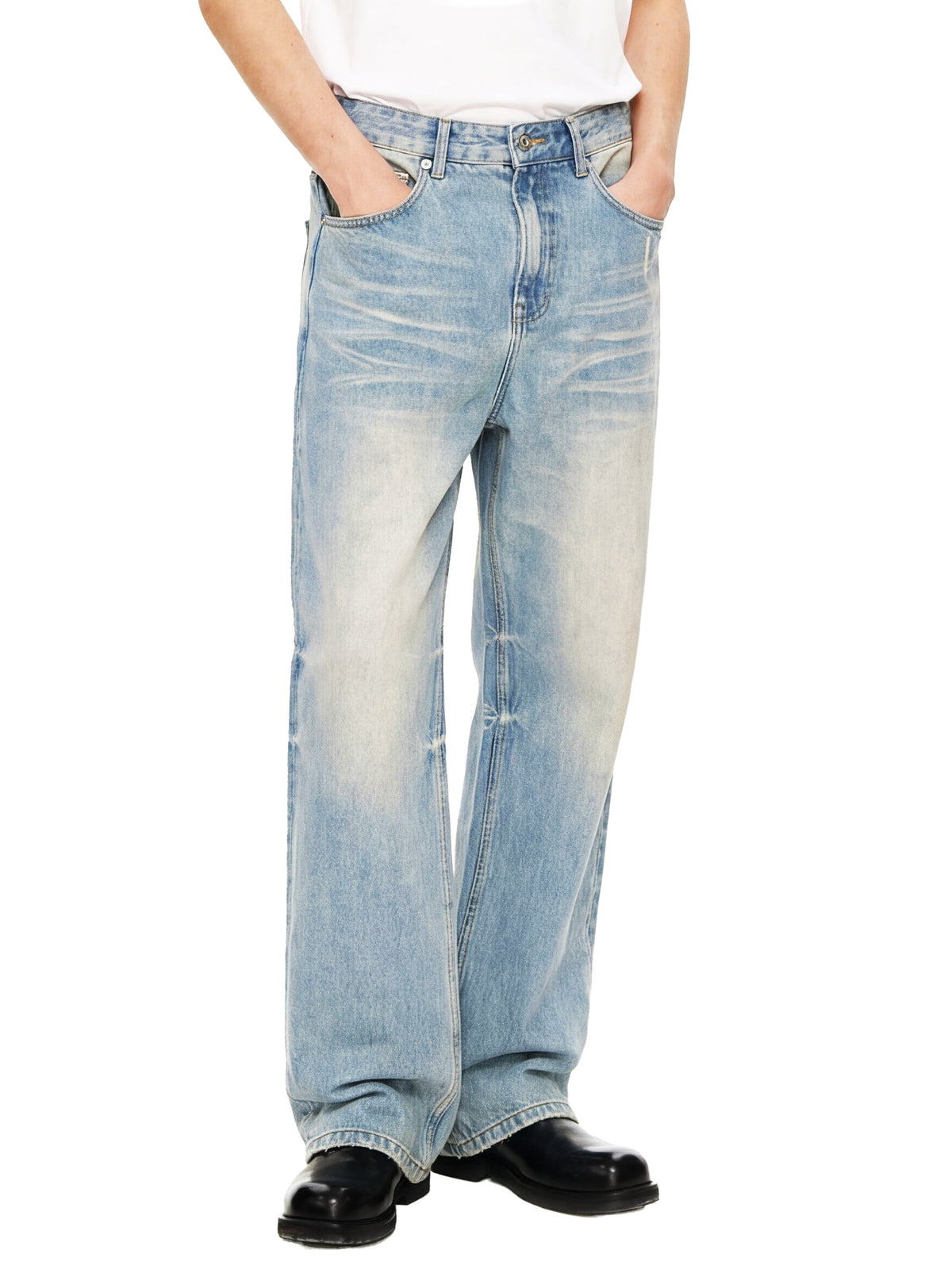 Bardibal Sun Fade Raw Hem Denim Jeans
