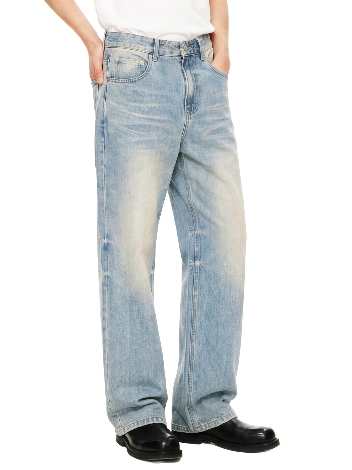 Bardibal Sun Fade Raw Hem Denim Jeans