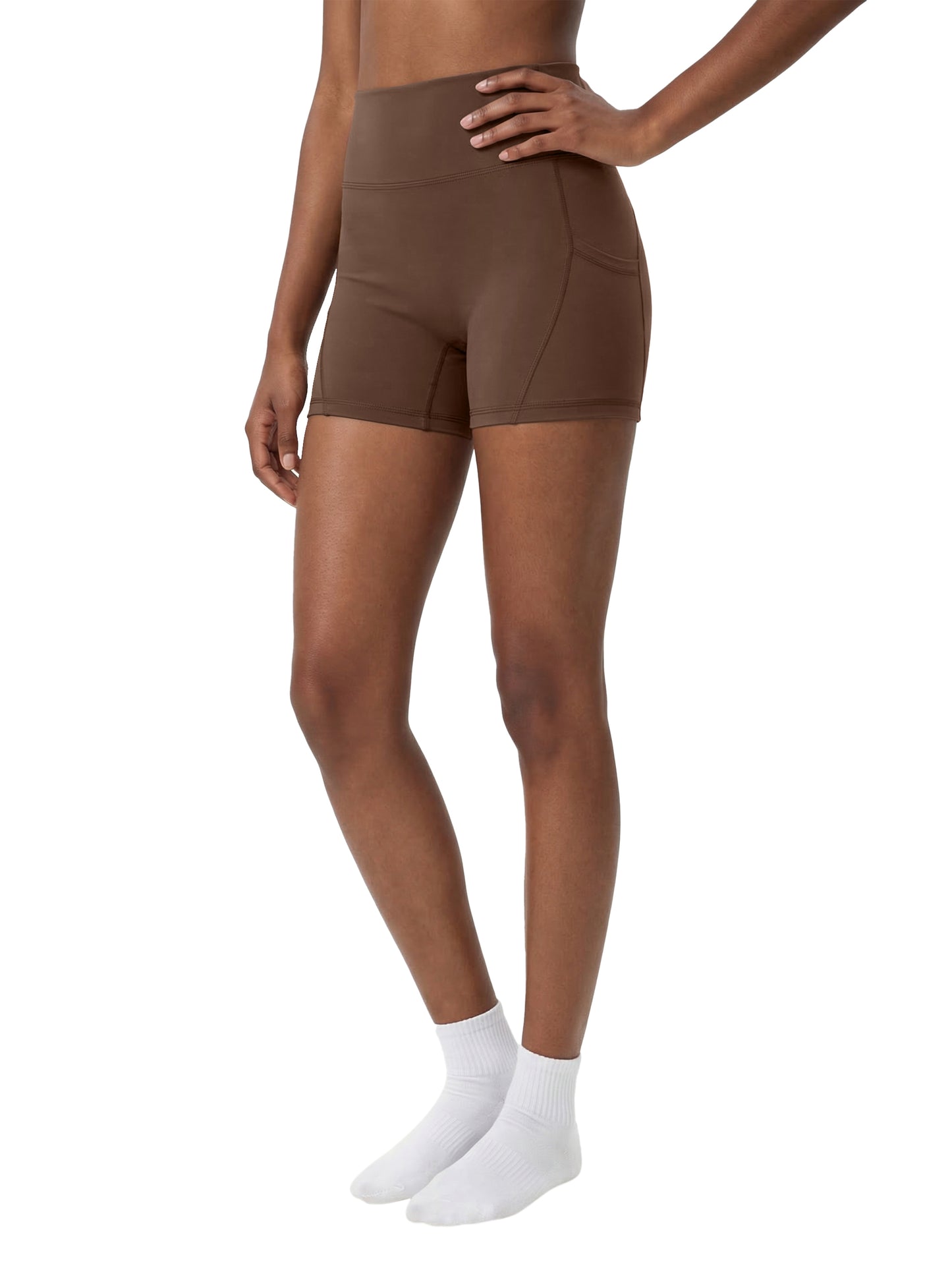 Women's High-Waisted Pocket Biker Shorts