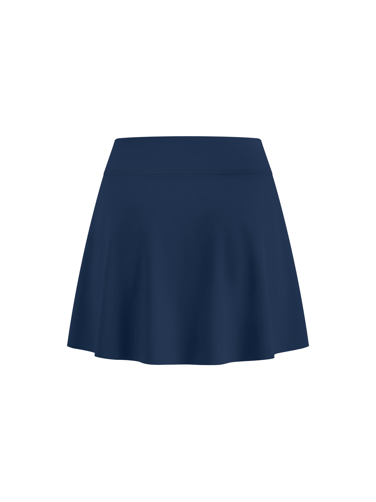Women's A-Line Contrast Panel Slit Skirt