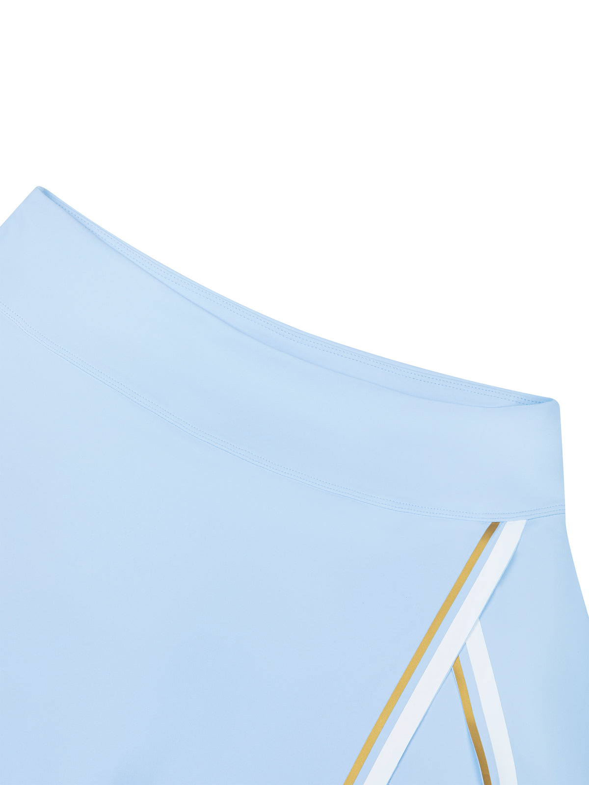 Women's A-Line Contrast Panel Slit Skirt