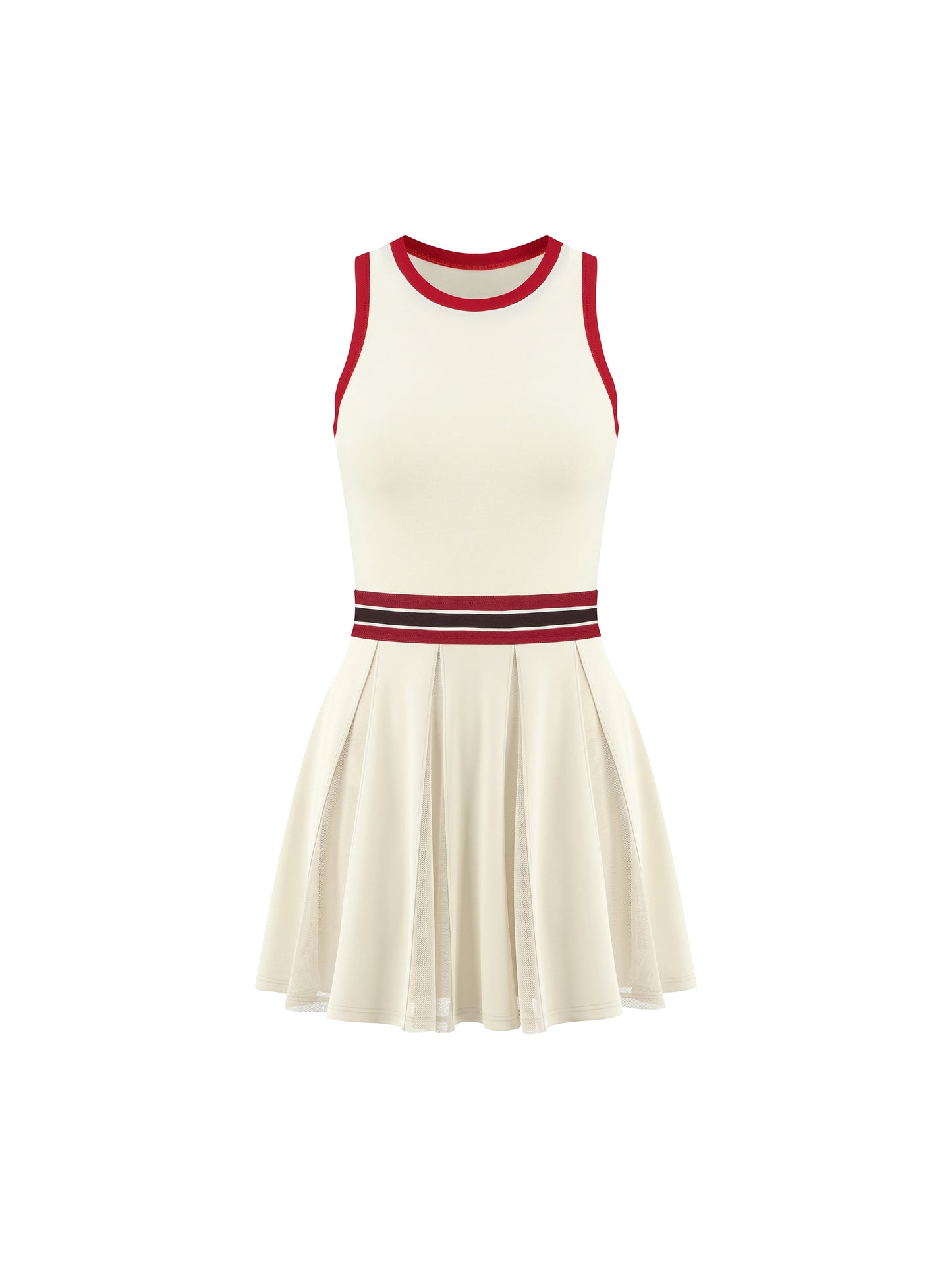 Women's Color Block A-Line Sleeveless Dress