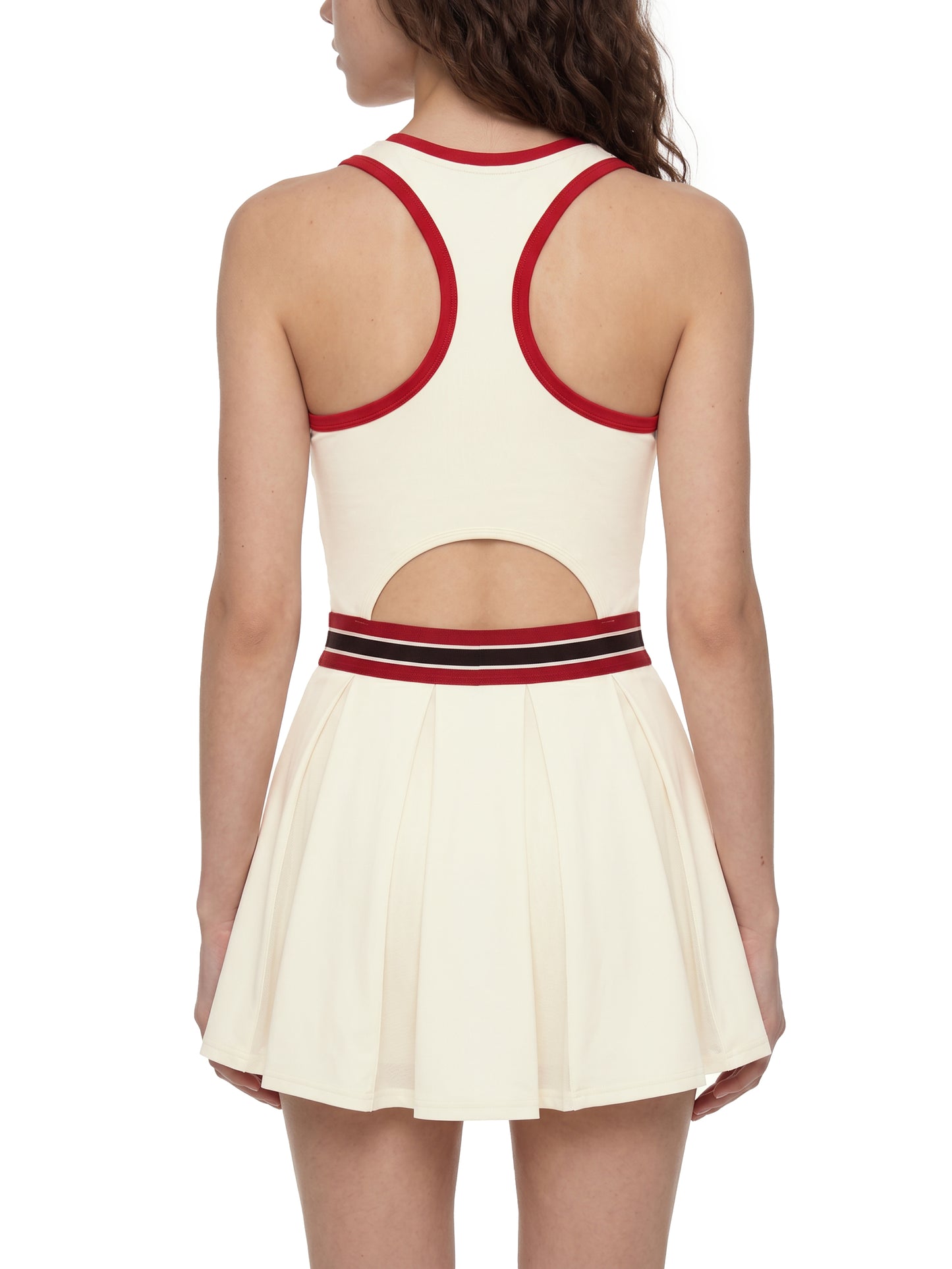Women's Color Block A-Line Sleeveless Dress
